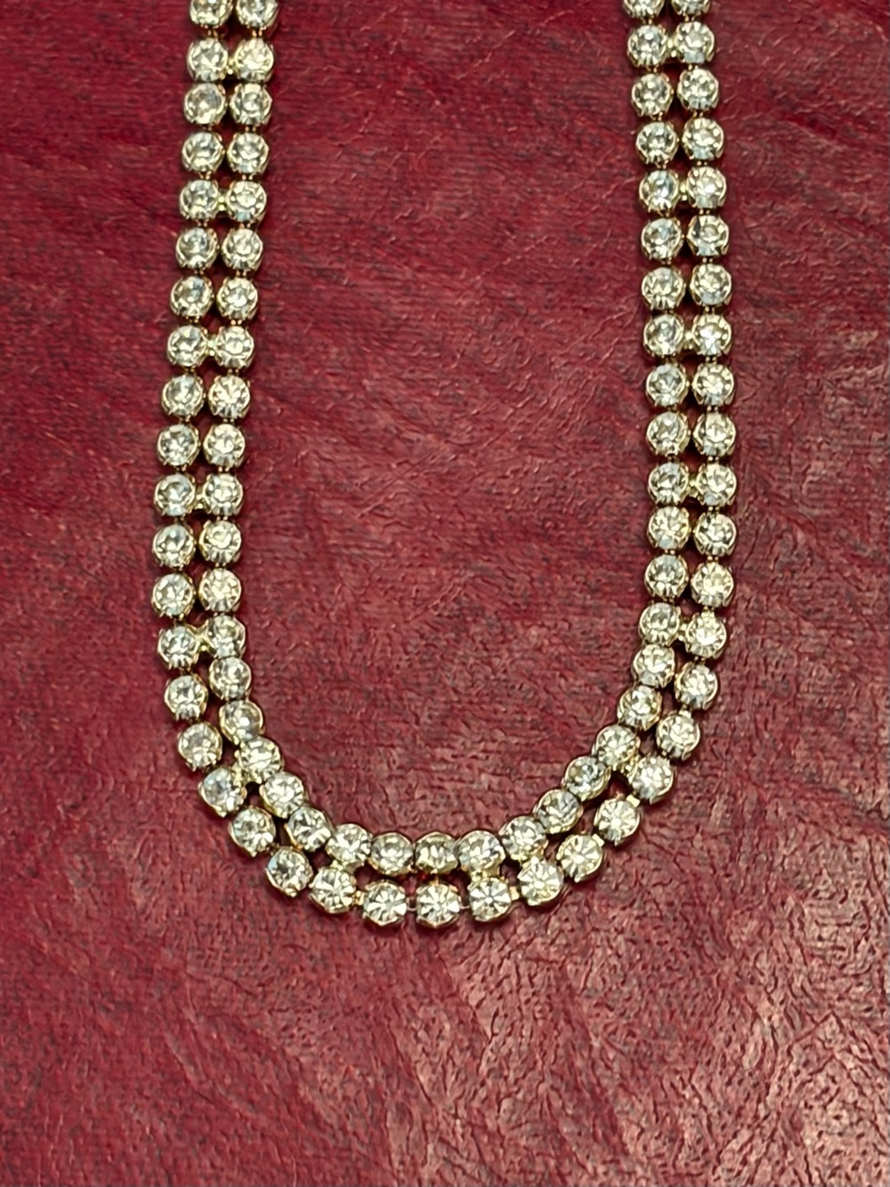 Ettika Luxury Double Strand Sparkling Crystal Necklace Quality Crafted NWT